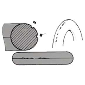 Parting Line Indentation